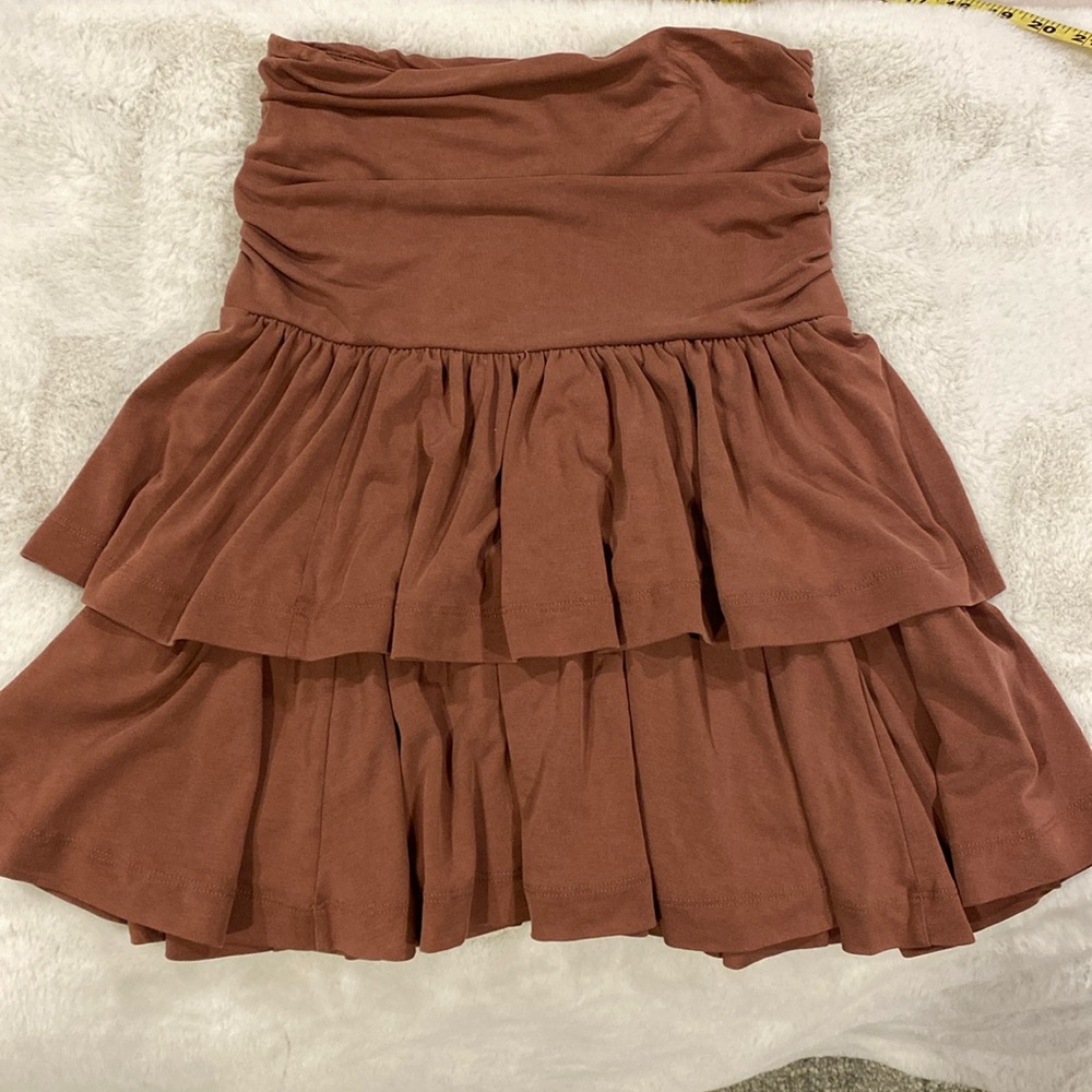 Anthropologie Maeve tired skirt